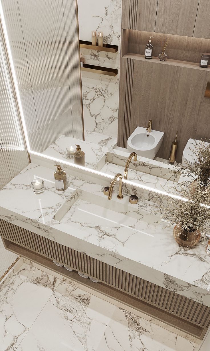 кухня белый мрамор